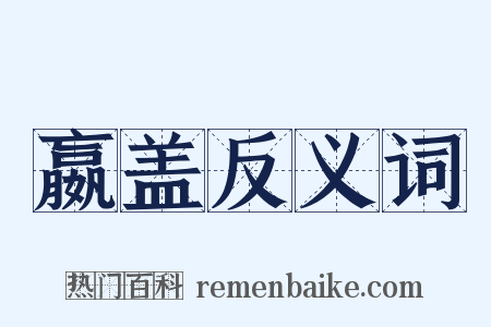 嬴盖反义词是什么意思的图片